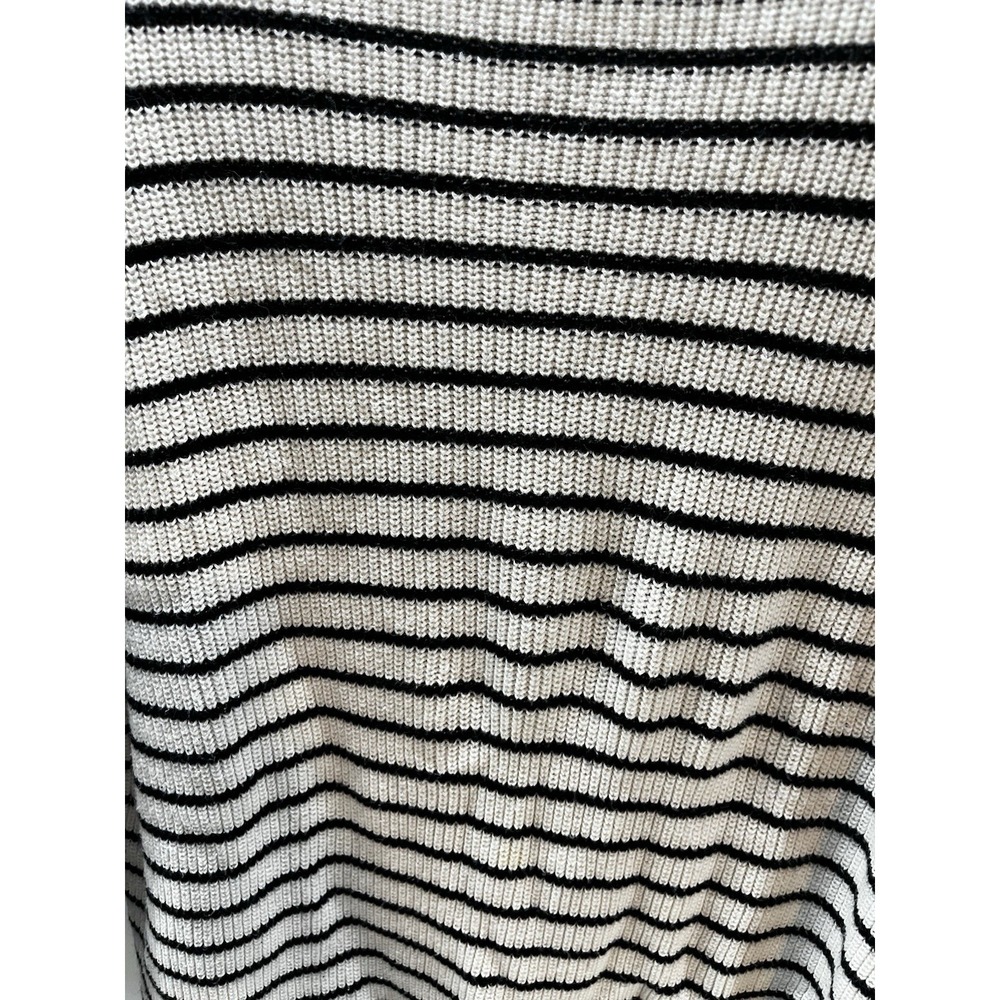 LRL  cream & black striped Off Shoulders coastal/farmhouse chic vibe XL - Picture 3 of 7